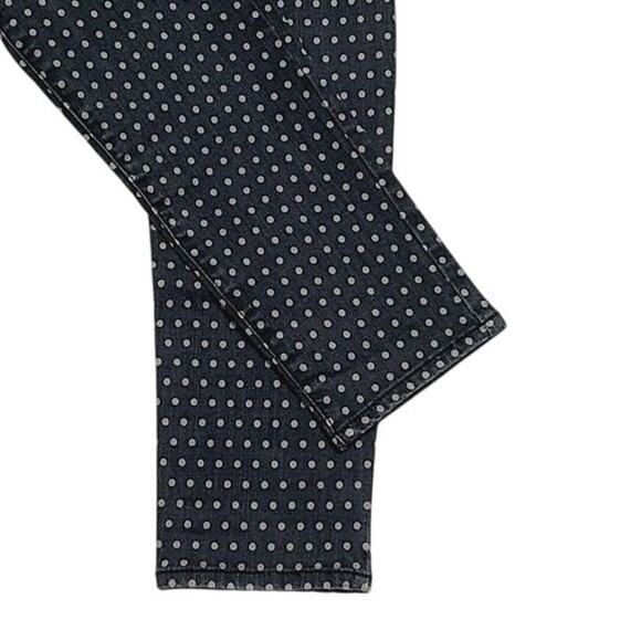 ELSE Women's Black/Tan Polka Dot Skinny Ankle Stretch Pants Size 28 - Picture 5 of 9